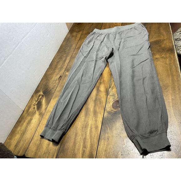 Faherty Womens Pants Green Size Large Arlie Day Pant Utility Jogger Linen Blend - Picture 1 of 9